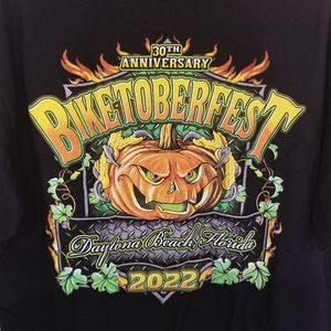 30th Anniversary 2022 Biketoberfest T Shirt Black XL Daytona Beach Florida BNWT